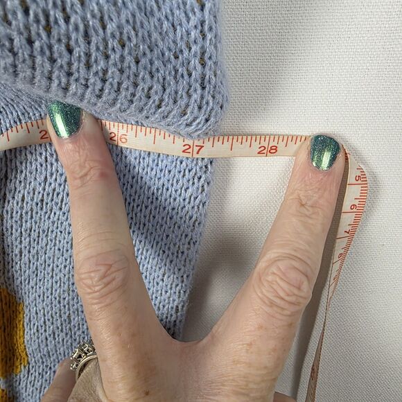 NWT PacSun Sunny Cropped Boxy Knit Sweater Oversized Size Small Distressed Hem - Picture 5 of 6